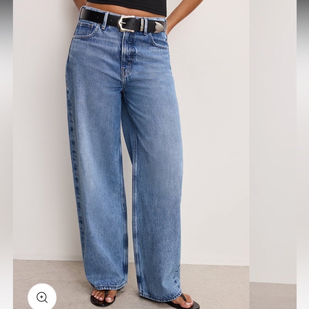 NWT Good American Good Standard Baggy Straight Leg Slouchy Jean 100% Cotton 6/28 - Picture 2 of 16